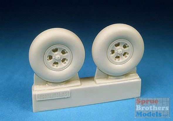 BARBR32176 1:32 BarracudaCast Spitfire Mk I-V Five Slot Mainwheels