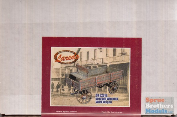 SOL32018 54mm Streets of Laredo - Wooden Wheeled Work Wagon