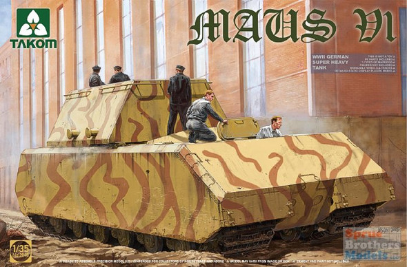 TAK02049 1:35 Takom Maus V1 W2 German Super Heavy Tank