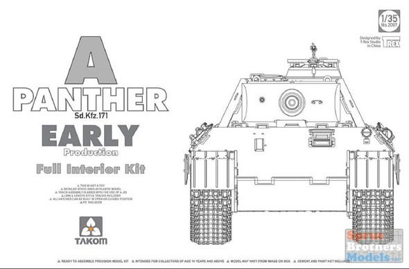 TAK02097 1:35 Takom Sd.Kfz.171 Panther A Early Production (Full Interior Kit)
