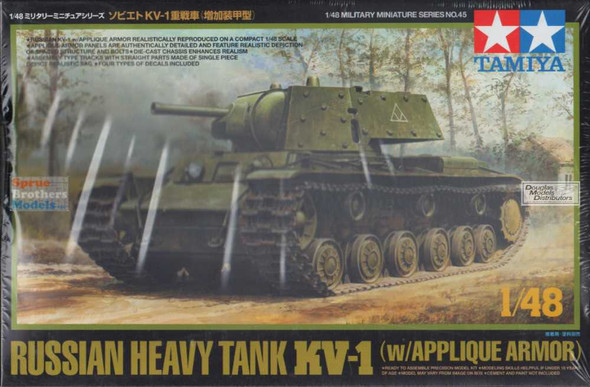 TAM32545 1:48 Tamiya Russian KV-1B with Applique Armor
