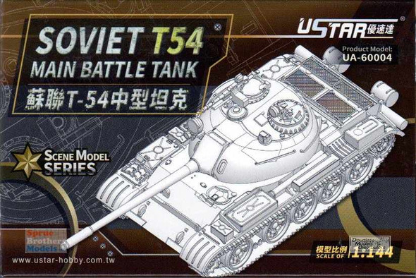 USTUA60004 1:144 UStar Soviet T-54 Main Battle Tank