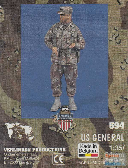 VER0594 1:35 / 54mm Verlinden US General Figure