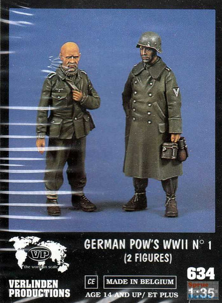 VER0634 1:35 Verlinden Figure Set - German POWs WW2 No.1 (2 figures)