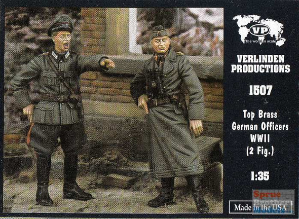 VER1507 1:35 Verlinden Figure Set - Top Brass German Officers WW2 (2 figures)