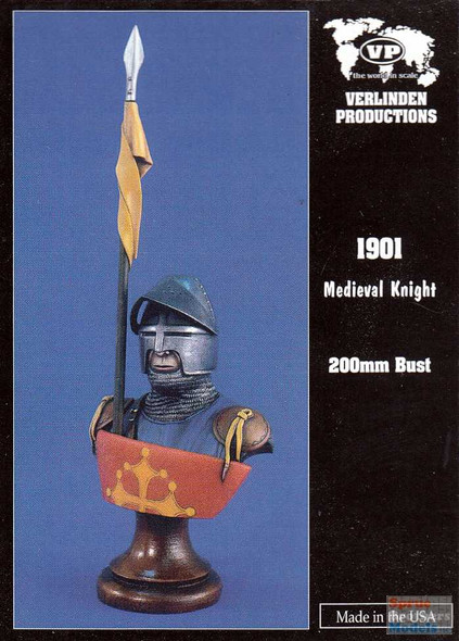 VER1901 200mm Verlinden Bust - Medieval Knight