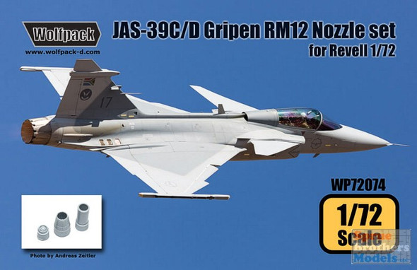 WPD72074 1:72 Wolfpack JAS-39C JAS-39D Gripen RM12 Engine Nozzle Set (REV kit)