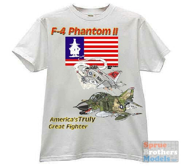 WPEF4TSHIRTSMALL Art&Comics F-4 Phantom T-shirt (Small) by Willy Peeters