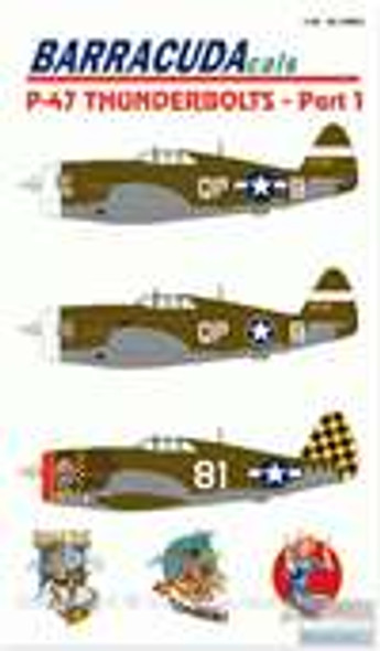 BARBC48001 1:48 BarracudaCals P-47 Thunderbolts Pt 1 #BC48001