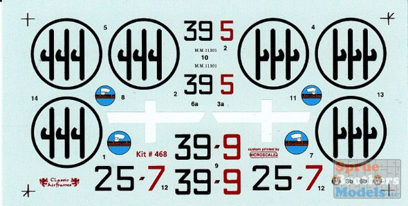 CAFD0468D 1:48 Classic Airframes Decals - Ro.37 #468D