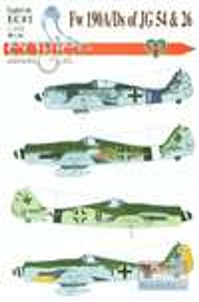 ECL48001 1:48 Eagle Editions Fw190A Fw190D of JG54 and JG26 #48001