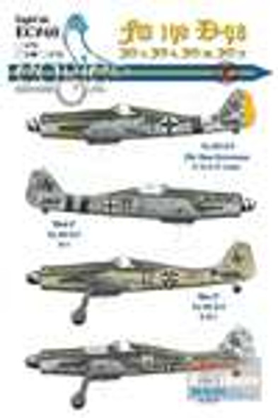 ECL48060 1:48 Eagle Editions Fw190D-9's JG4 JG6 JG26 JG51 #48060