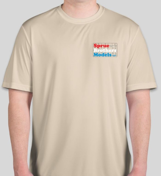 SBM051 Sprue Brothers Models Sport-Tek Competitor Performance Shirt - Sand Color (Sizes: M to 3XL)