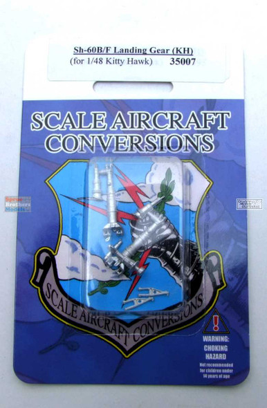 SAC35007 1:35 Scale Aircraft Conversions - SH-60B SeaHawk SH-60F Ocean Hawk Landing Gear (KTH kit)