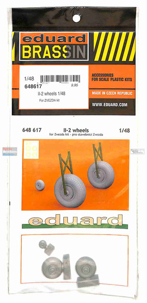 EDU648617 1:48 Eduard Brassin IL-2 Stormovik Wheels Set