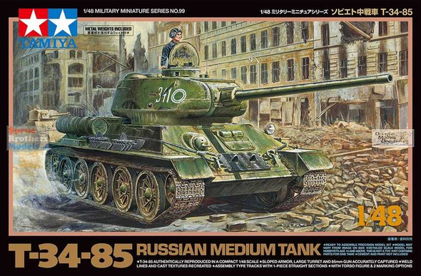 TAM32599 1:48 Tamiya T-34-85 Russian Medium Tank