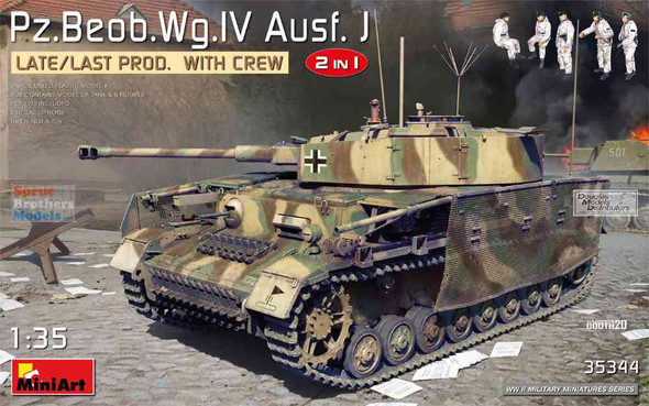 MIA35344 1:35 Miniart Panzer Pz.Beog.Wg.IV Ausf.J Late/Last Production with Crew
