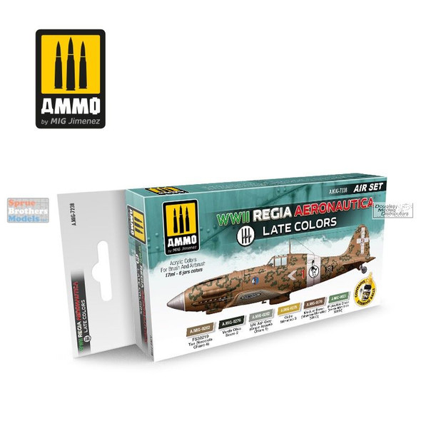 AMM7238 AMMO by Mig Paint Set - WWII Regia Aeronautica Late Colors