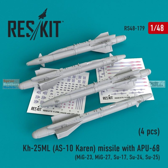 RESRS480179 1:48 ResKit KH-25ML (AS-10 KAREN) Missile With APU-68