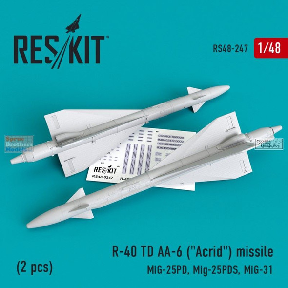 RESRS480247 1:48 ResKit R-40 TD AA-6 ("ACRID") Missile