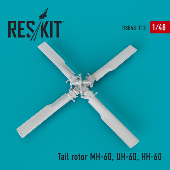 RESRSU480113U 1:48 ResKit MH-60L Black Hawk Tail Rotor (ITA/REV kit)