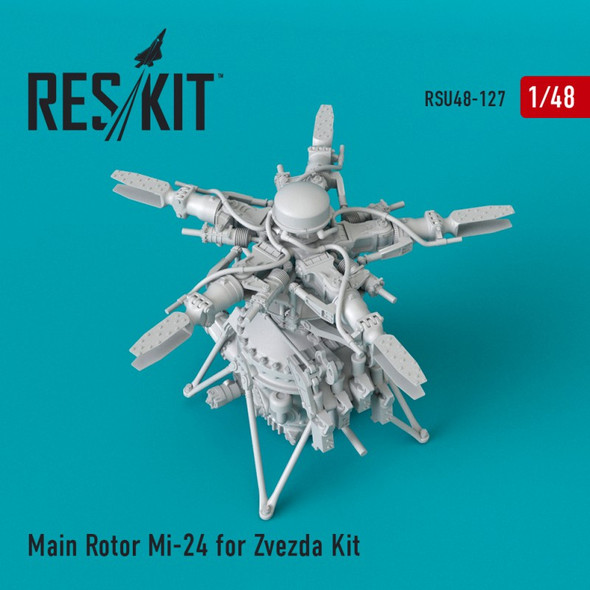 RESRSU480127U 1:48 ResKit Mi-24V Hind Main Rotor (ZVE kit)