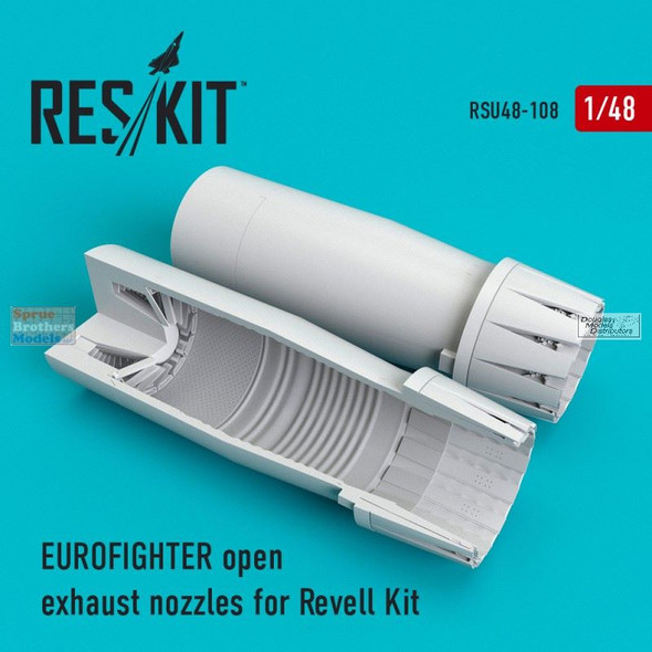 RESRSU480108U 1:48 ResKit Eurofighter Open Exhaust Nozzles (REV Kit)