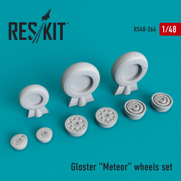 RESRS480266 1:48 ResKit Gloster Meteor Wheels Set