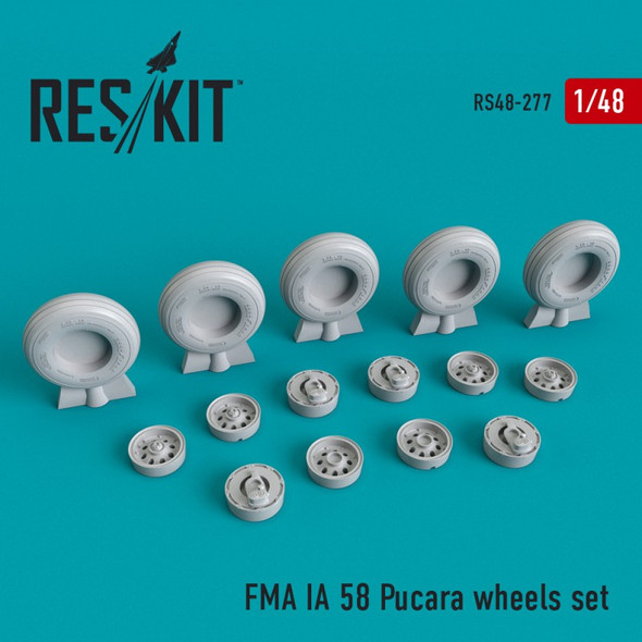 RESRS480277 1:48 ResKit IA-58 Pucara Wheels Set