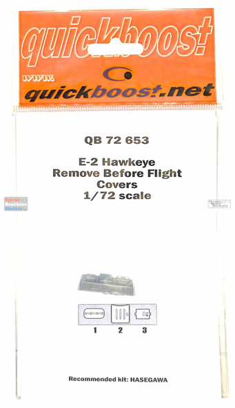 QBT72653 1:72 Quickboost E-2 Hawkeye Remove Before Flight Covers (HAS kit)