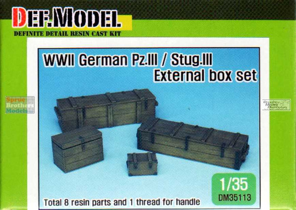 DEFDM35113 1:35 DEF Model WWII German Pz.III/Stug.III External Box Set