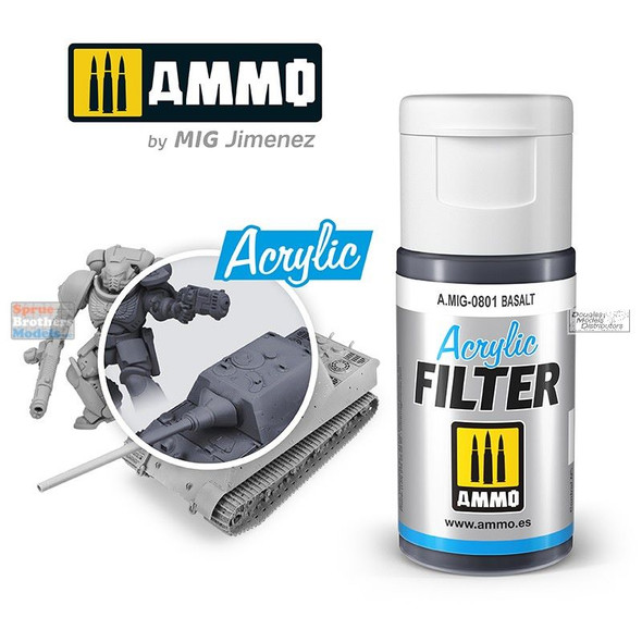 AMM0801 AMMO by Mig Acrylic Filter - Basalt (15ml)