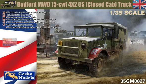 GKM35GM0027 1:35 Gecko Models Bedford MWC 15-cwt 4x2 GS Truck Closed Cab