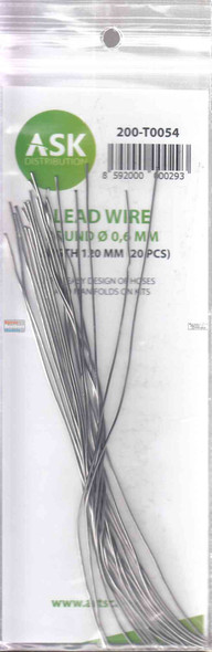 ASKT0054 ASK/Art Scale - Lead Wire 0.6mm x 120mm (20pcs)