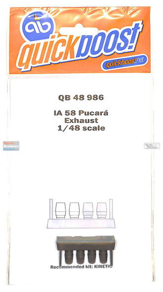 QBT48986 1:48 Quickboost IA-58 Pucara Exhausts (KIN kit)