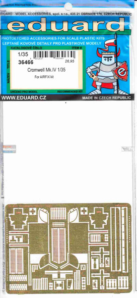 EDU36466 1:35 Eduard PE - Cromwell Mk.IV Detail Set (AFX kit)