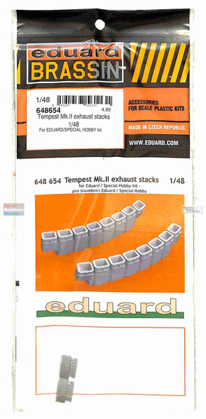 EDU648654 1:48 Eduard Brassin Tempest Mk.II Exhaust Stacks (EDU/SPH Kit)