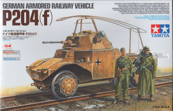 TAM32413 1:35 Tamiya German Armored Railway Vehicle P204(f)
