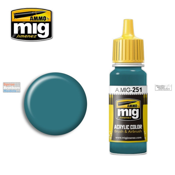 AMM0251 AMMO by Mig Acrylic Color - Russian Blue AMT-7 (17ml bottle)