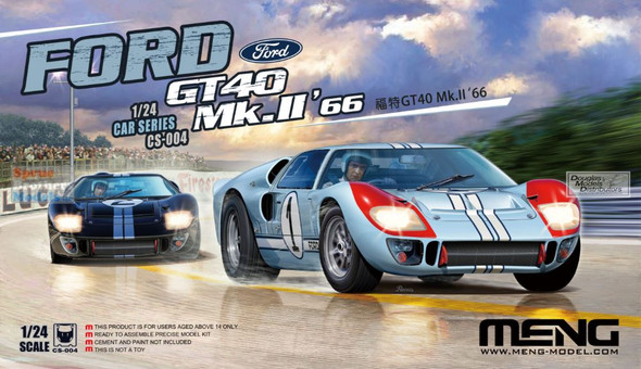 MNGRS003 1:12 Meng Ford GT40 Mk.II '66 Champion [Pre-Colored