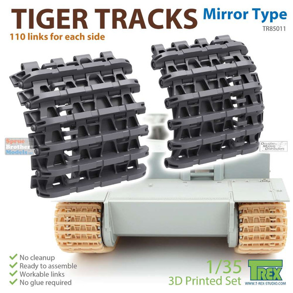 TRXTR85011 1:35 TRex Track Link Set - Tiger (Mirror Type)