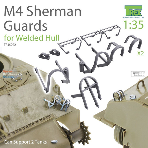 TRXTR35022 1:35 TRex - M4 Sherman (Welded Hull) Guards Set