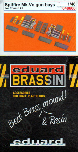 EDU648666 1:48 Eduard Brassin Spitfire Mk.Vc Gun Bays (EDU kit)