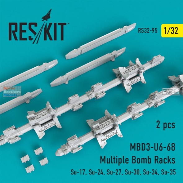 RESRS320095 1:32 ResKit MBD3-U6-68 Multiple Bomb Racks (2 pcs)