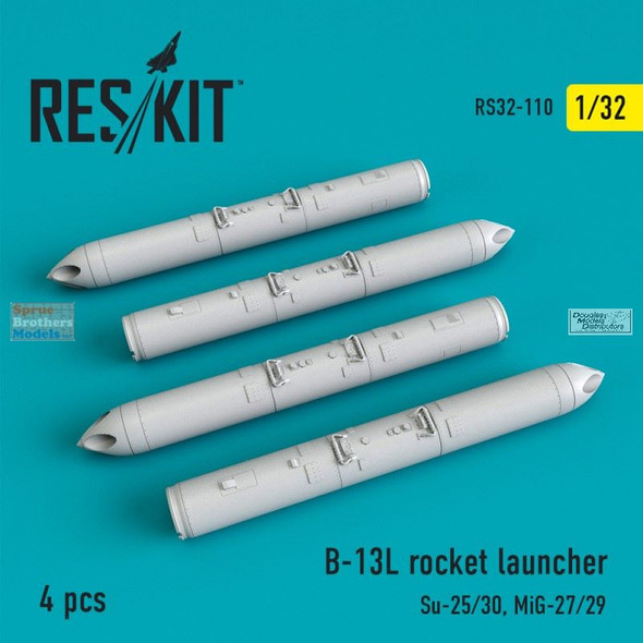 RESRS320110 1:32 ResKit B-13L Rocket Launcher Set (4 pcs)