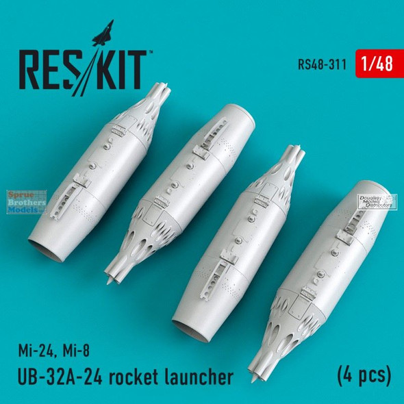 RESRS480311 1:48 ResKit UB-32A-74 Rocket Launcher Set (4 pcs)