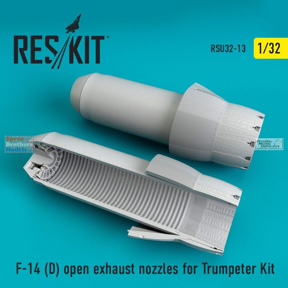 RESRSU320013U 1:32 ResKit F-14D Tomcat Open Exhaust Nozzles (TRP kit)