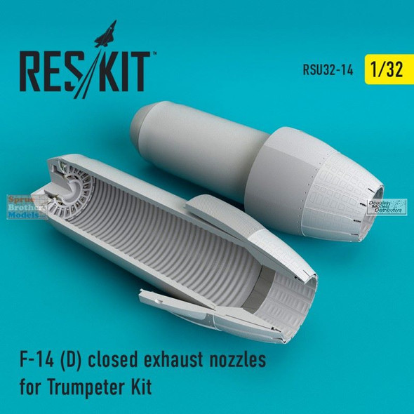 RESRSU320014U 1:32 ResKit F-14D Tomcat Closed Exhaust Nozzles (TRP kit)