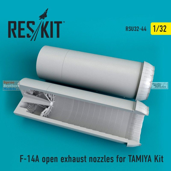 RESRSU320044U 1:32 ResKit F-14A Tomcat Open Exhaust Nozzles (TAM kit)