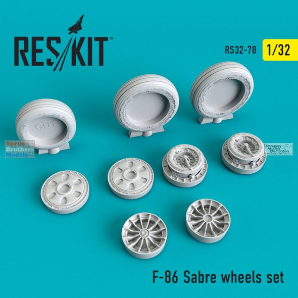 RESRS320078 1:32 ResKit F-86 Sabre Wheels Set